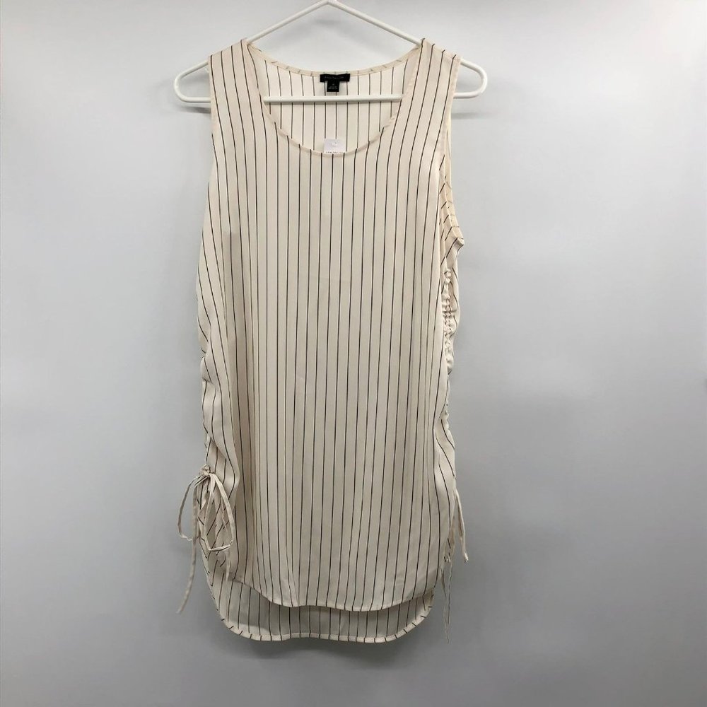 Ann Taylor Blouse Womens ST Tall New Striped Sleeveless